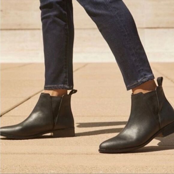 New NISOLO classic Chelsea everyday black leather boot size 10 - Picture 1 of 12